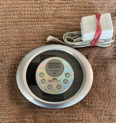 Reproductor de CD antichoque Audiovox DM8200-60k 60 segundos con cargador probado Foto 1 de 4