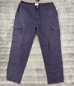 Pantaloni da lavoro Tyndale ignifughi FR cargo tela blu navy 40x34 - Foto 1 di 10