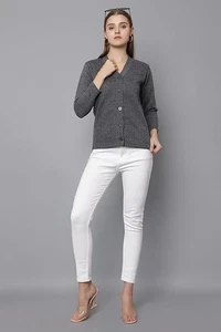 Suéteres de diseñador de invierno para mujer de manga completa cárdigan suéter para dama - Imagen 1 de 6