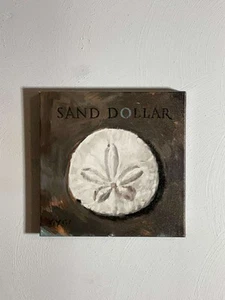 9” x 9” Framed Sand Dollar Artwork by Darren Gygi - Picture 1 of 4