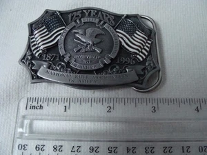 125 Jahre National Rifle Assoc. Gürtelschnalle 1871 1996 Vintage Made in USA 950567 - Bild 1 von 2