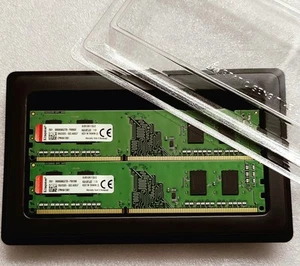 2x Kingston KVR16N11S6/2 2Gb DDR3 1600MHz DDR3 240pin Non-ECC memory module - Picture 1 of 2