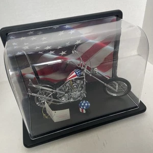 FRANKLIN MINT HARLEY-DAVIDSON DIECAST Easy rider Capt America Panhead + Case - Picture 1 of 14