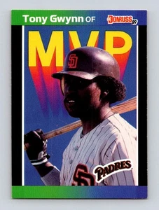 1989 Donruss #BC-20 Bonus MVP's Tony Gwynn San Diego Padres - Picture 1 of 2