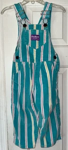 Vintage OshKosh B'Gosh Overall Vestbak gestreift Größe 2T Cord USA - Bild 1 von 7