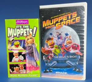 Jim Henson Muppets VHS Lot (2) Its the Muppets & Muppets From Space Movie - Picture 1 of 4