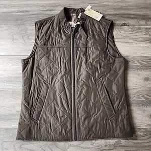 $1095 NWT Burberry Mens Brown Puffer Vest Jacket Size L Authentic - Picture 1 of 5
