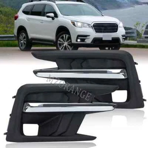 2PCS Black Front Bumper Fog Light Cover Bezel For Subaru Ascent 2019 2020-2022 - Picture 1 of 12