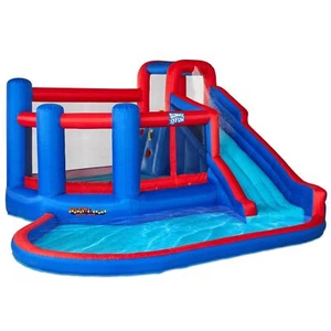 Sunny & Fun Big Time Bounce-A-Round aufblasbarer Wasserrutschenpark - Bild 1 von 6