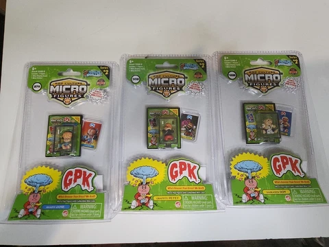 World's Smallest Pop Culture Micro Figures Garbage Pail Kids Lot Of 3  Series 2 Cover