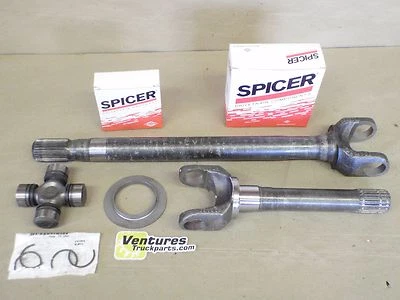 INNER AND OUTER AXLE SHAFT WITH  NEW U JOINT PASSENGER SIDE JEEP J10 J20 DANA 44 - Image 1 of 4