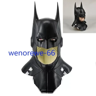 Latex Justice League Batman Bruce Wayne Full Face Mask Cosplay Helmet Headgear - Image 1 of 4