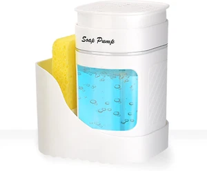 Dish Soap Dispenser with Sponge Holder, Soap Dispenser for Kitchen Sink - Picture 1 of 12