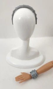 New Barbie Fashionistas Doll Silver Headband & Bracelet Accessories  - Picture 1 of 6