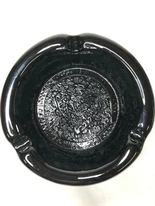 Aschenbecher geprägt Vogel und Herz .. Schweres tiefrotbraunes ..Top  - Bild 1 von 7