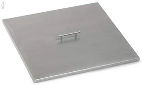 American Fire Glass Fire Pit Burner Cover, Square, 27x27in. - Picture 1 of 1
