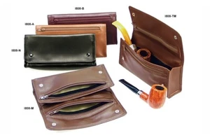 BORSA PORTATABACCO 2 MISCELE E PORTA 2 PIPE AND TOBACCO HOLDER BAG LUBINSKI I808 - Imagen 1 de 1