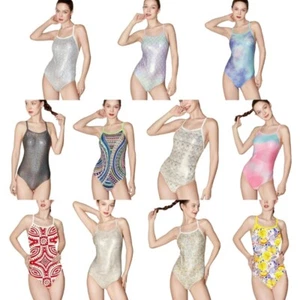 Womens 1 Piece Bathing Suit High Cut Swimwear Tummy Control Swimsuit Beachwear - Picture 1 of 49