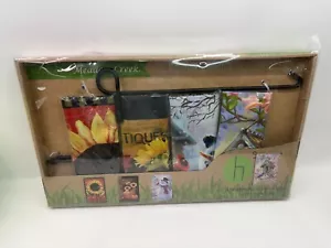 Meadow Creek four seasons in one box garden flags with stand set NEW - Picture 1 of 5