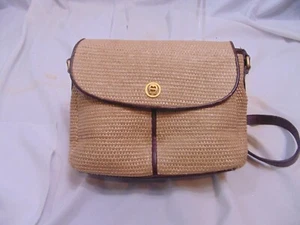 Etienne Aigner Handtasche - Leder und Strohtasche - Bild 1 von 11