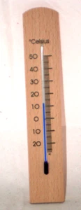 Zimmerthermometer analog Zimmer Thermometer Holz Indoor Celsius - Picture 1 of 2