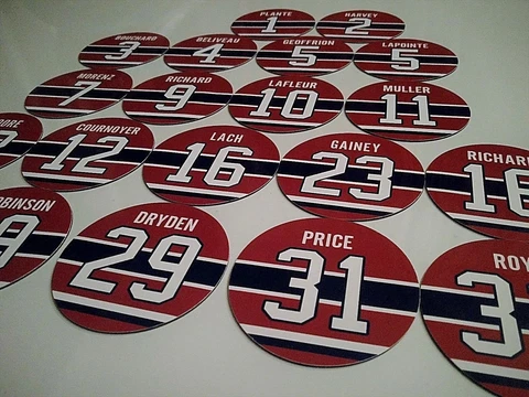Montreal Canadiens Magnets - Jersey design - Select a player - Canadiens Legends Cover