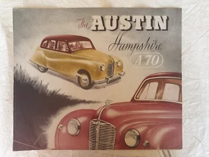 Folleto de ventas original Austin A70 de 1950 Hampshire - Imagen 1 de 5