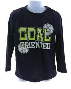 Place Boys Navy Blue Goal Oriented Long Sleeve T Shirt Casual Size XS 4 - Picture 1 of 12