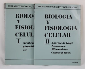 BIOLOGIA Y FISIOLOGIA CELULAR Berkaloff   TOMOS I-II  Ediciones Omega 1980 - Picture 1 of 2