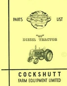 Manual de lista de piezas de tractor diésel Cockshutt 40 - Imagen 1 de 1