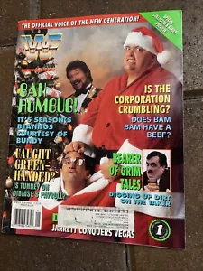 WWF Wrestling Magazine Jan 1995 Bah Humbug BAM BAM + Bret Hart + Double J & More - Picture 1 of 16
