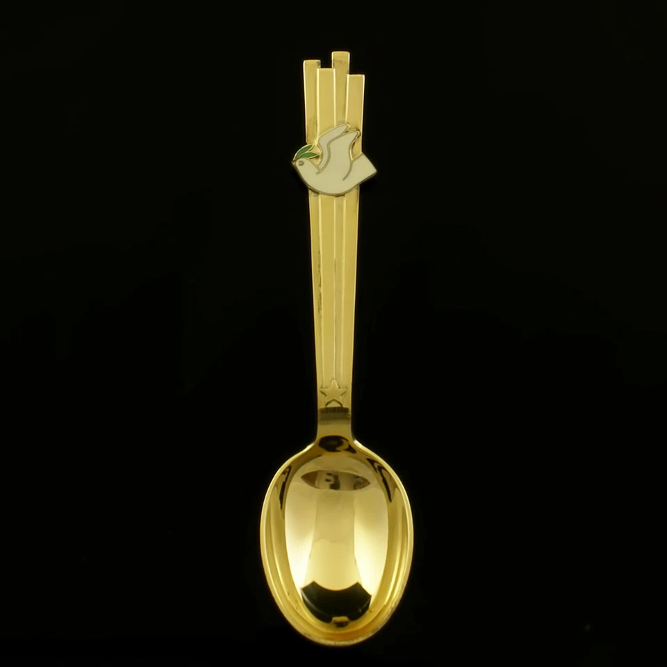 Danish Gilded Christmas Spoon, 1943 - A. Michelsen - Image 1 of 1