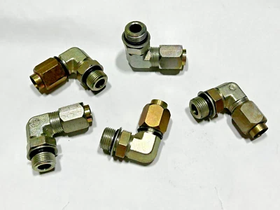(5) C35515x10x8 WEATHERHEAD Steel 5/8" x 1/2" STRT THD O-Ring 90° Elbow Assembly - Image 1 of 4