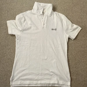 R And G White Large Short Sleeved Men’s Polo Shirt - Picture 1 of 12