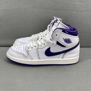Nike Air Jordan 1 High ‘Court Purple’ CU0449-151 Ps Preschool Big Kid Size 3Y
