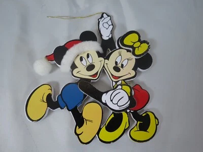 Mickey & Minnie Mouse 1985 adorno de madera Foto 1 de 3