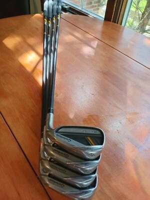 Juego de 4 ejes de acero Taylormade RBladez Iron usado combustible para cohetes Med Flex 65 G diestro Foto 1 de 4