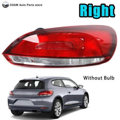 Right Tail Light For Volkswagen Scirocco 2008-2014 Rear Brake Lamp Without Bulb - Image 1 of 4