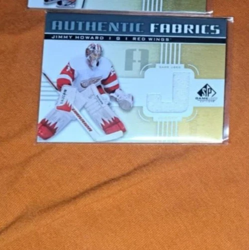 2011-12 SP Game Used Edition Authentic Fabrics Gold Jimmy Howard (J) #AF-JH - Image 1 of 1