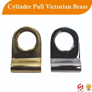 Cilindro estilo victoriano tirador de puerta de latón o cromo tirador de puerta cierre nocturno nuevo - Imagen 1 de 32