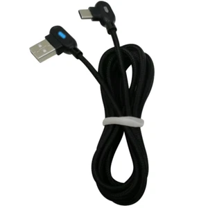 3/6Ft 90 Degree Right Angle USB C Fast Charger Cable TypeC For Samsung Data Cord - Picture 1 of 10