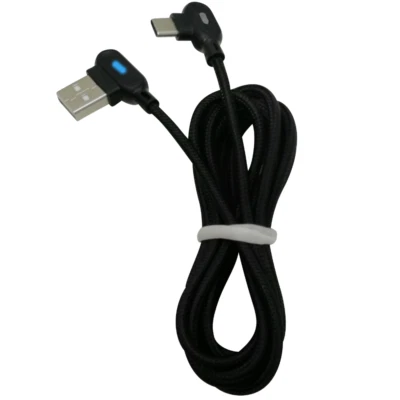 3/6Ft 90 Degree Right Angle USB C Fast Charger Cable TypeC For Samsung Data Cord - Image 1 of 4