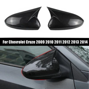 Tapa de cubierta de espejo retrovisor lateral negro carbono para Chevrolet Cruze 2009-2014 - Imagen 1 de 5