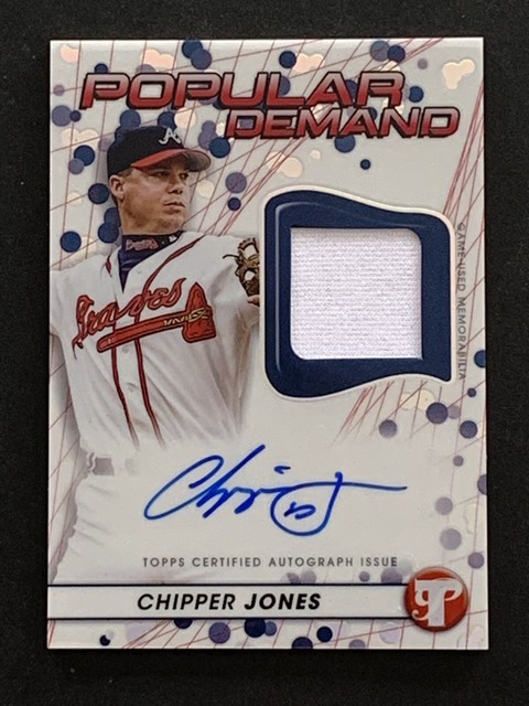 CHIPPER JONES 直筆サイン大判カード（topps社） - その他