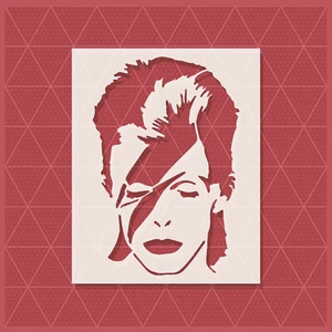 David Bowie Stencil – Music Legend, Rock Icon, Ziggy Stardust, Pop Art, Decor - Picture 1 of 4