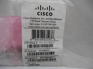CISCO SFP-10G-LR10-I Industrial Temperature Module 10-3488-01 - Picture 1 of 3