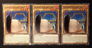 Yu-Gi-Oh! 3x Gunkan-Suschiff Shari, DAMA-DE011, Common, 1. Auflage, Deutsch, NM - Bild 1 von 8