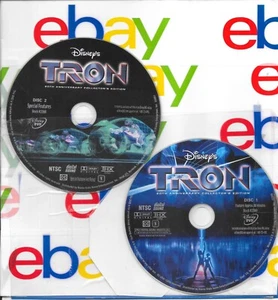 TRON-20th Ann.-2010-DVD-2 DISC SET-REPLACEMENT DISCS ONLY-FAST SHIP WORLDWIDE - Picture 1 of 4