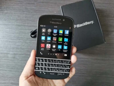 BlackBerry Q10 Unlocked GPS WiFi Bluetooth 8MP 4G 16GB storage OS10 Cellphone - Image 1 of 4