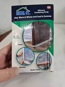 NEW Seal It Silicone Insulating Strip 2 rolls of 6' tape Door Window Insulation - Picture 1 of 8